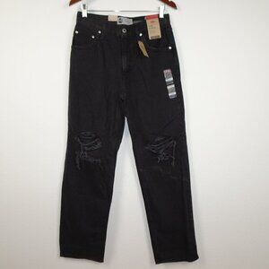 Levi's Baggy Jeans Men's Size 29x31 Black Denim Silvertab Distressed Straight